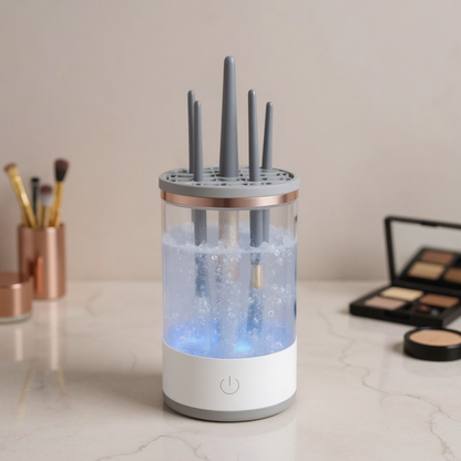 Limpiador de brochas de maquillaje